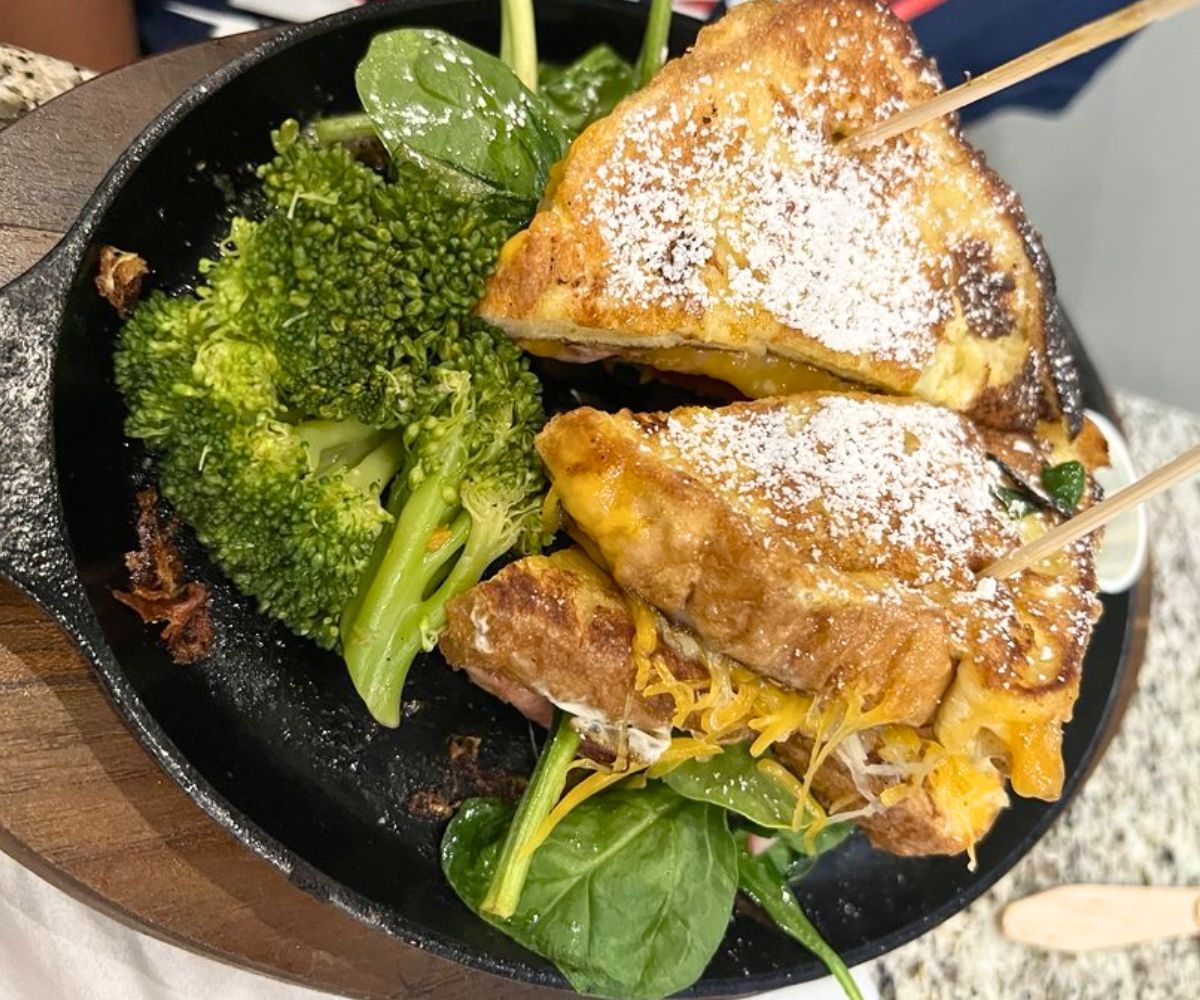 French Toast Sandwich at D' Road Cafe in Montgomery, Alabama