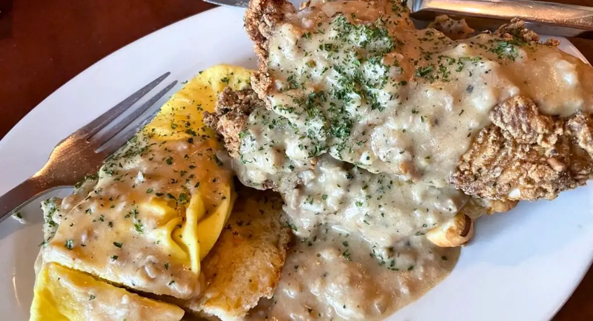 Chicken & Biscuits at Rogue Island Local Kitchen & Bar in Providence, Rhode Island