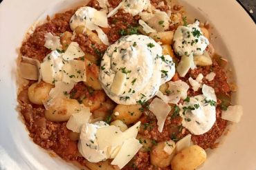 Gnocchi Bolognese at DaVinci's Eatery in Lewiston, Maine