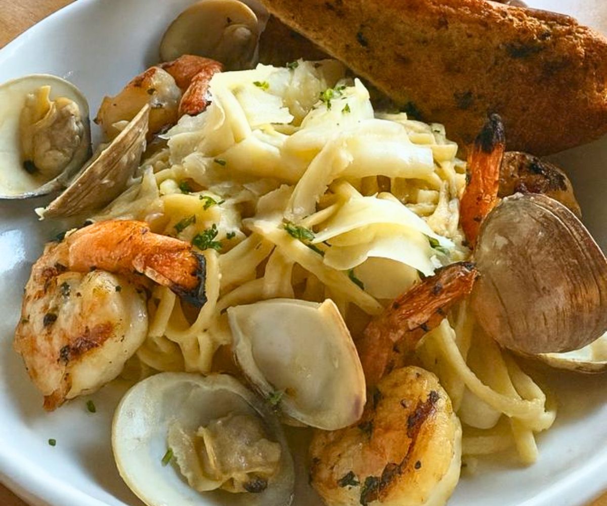 Seafood Linguine at Neighborhood Provisions in Edmond, Oklahoma