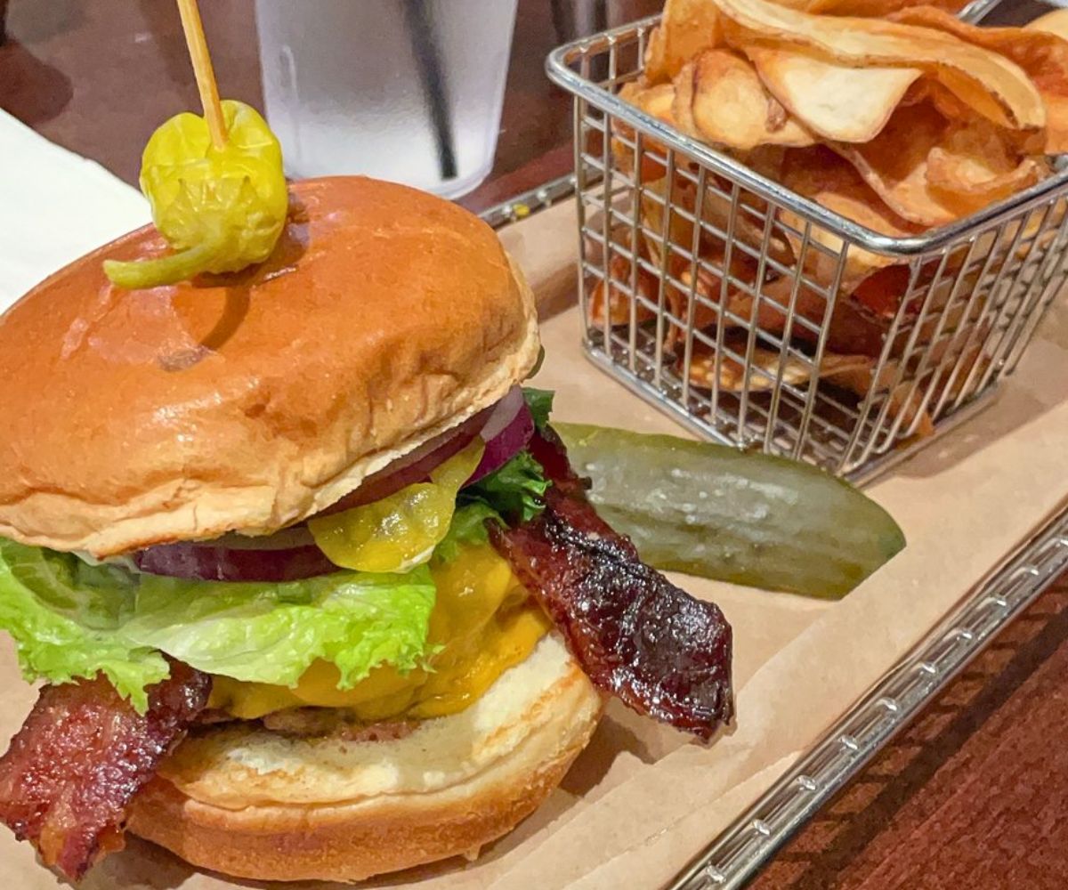 Classic Burger at Hops Burger Bar in Greensboro, NC