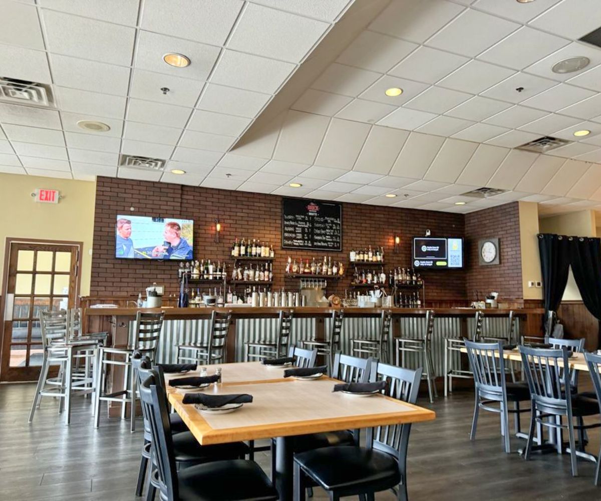 interior of The Brick-Wood Fired Eats in Dover, Delaware 