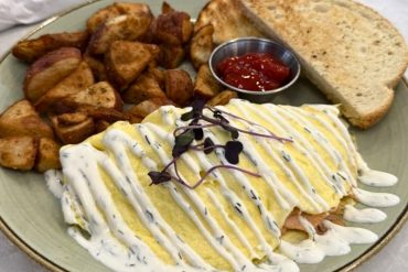 Smoked Salmon and Feta Omelette at Livonia, MI