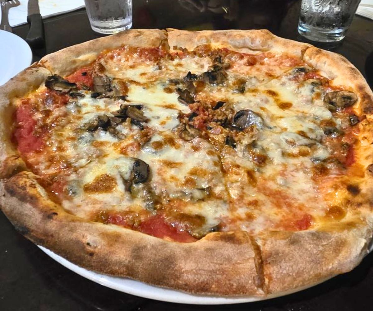 Sausage and Mushroom Pizza at Fabio On Fire | Pizzeria Italiana in Peoria, AZ
