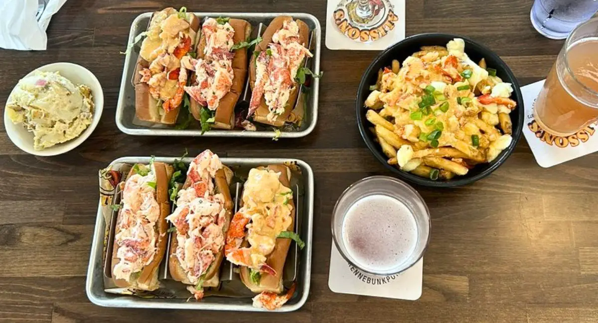 lobster rolls at Allison's Restaurant in Kennebunkport, ME