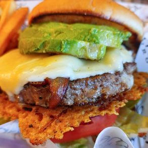 Love Burger at Game On Bar & Lounge in Shelby Township, Michigan