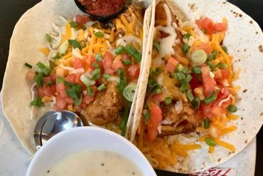 Fish Tacos at Tamarack Alehouse & Grill in Lakeside, MT