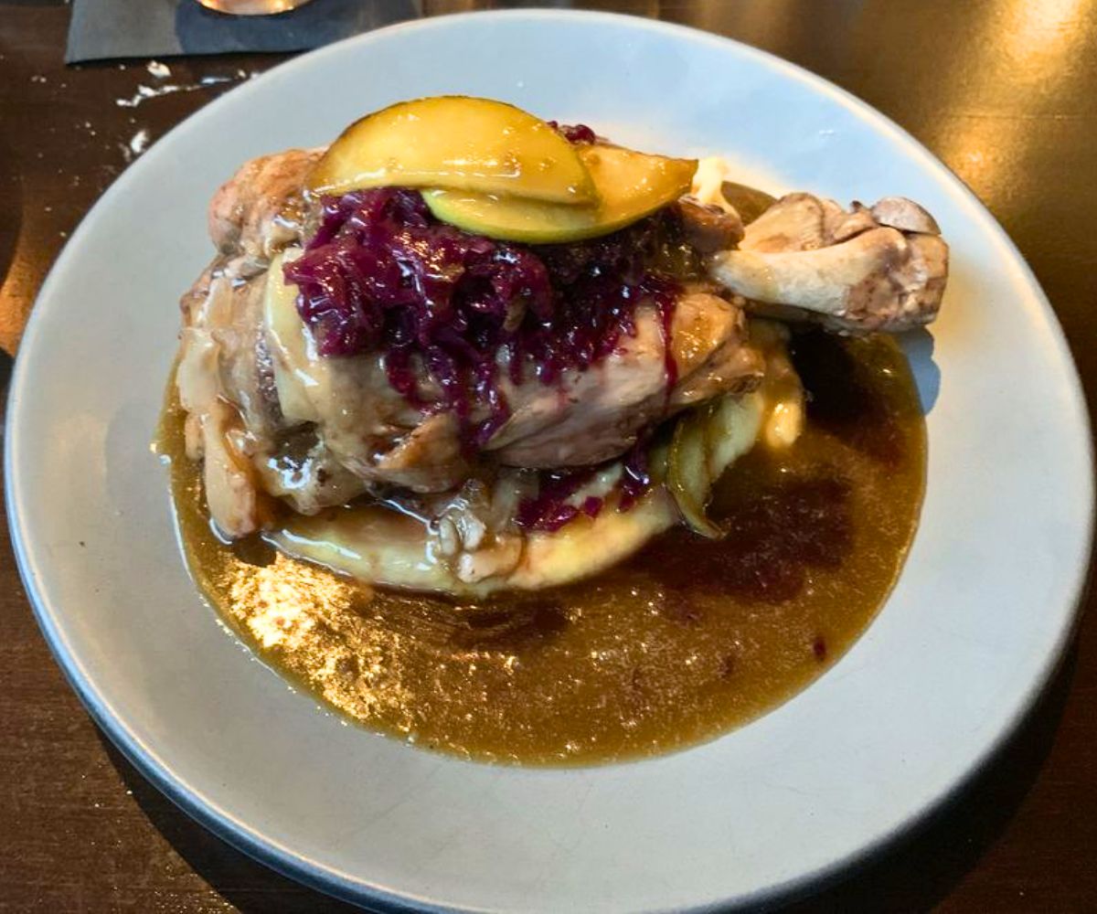 Apple Brined Pork Shank at Walkers in Billings, MT