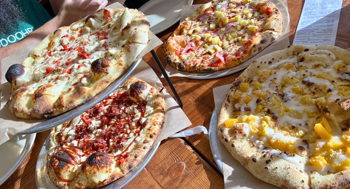 pizzas at Riggatti's Wood Fired Pizza in St. George, Utah