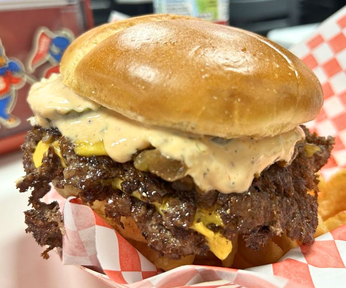 Double Smashburger at Smash and Slice in Las Vegas, Nevada