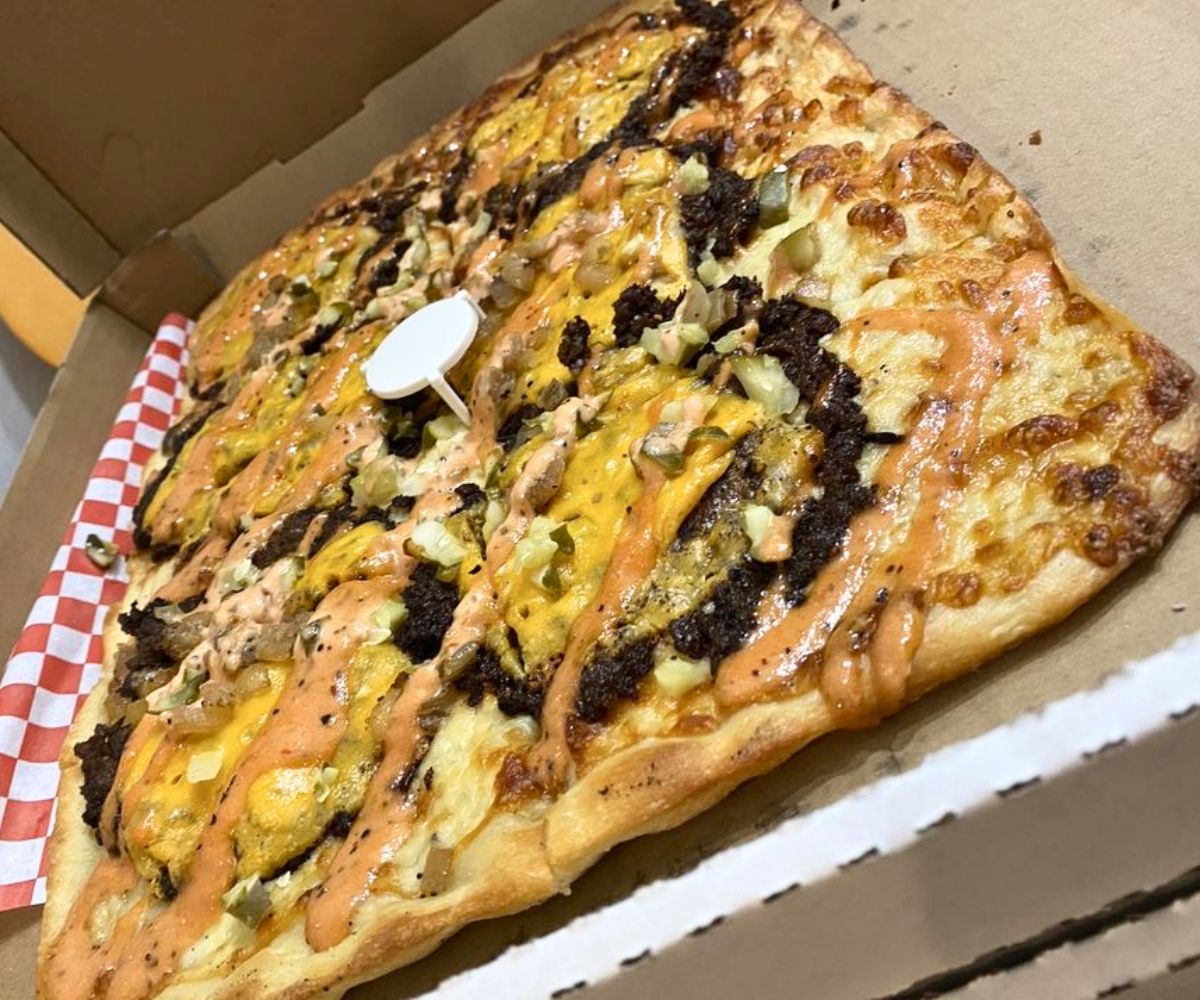 Smashburger pIzza at Smash and Slice in Las Vegas, NV