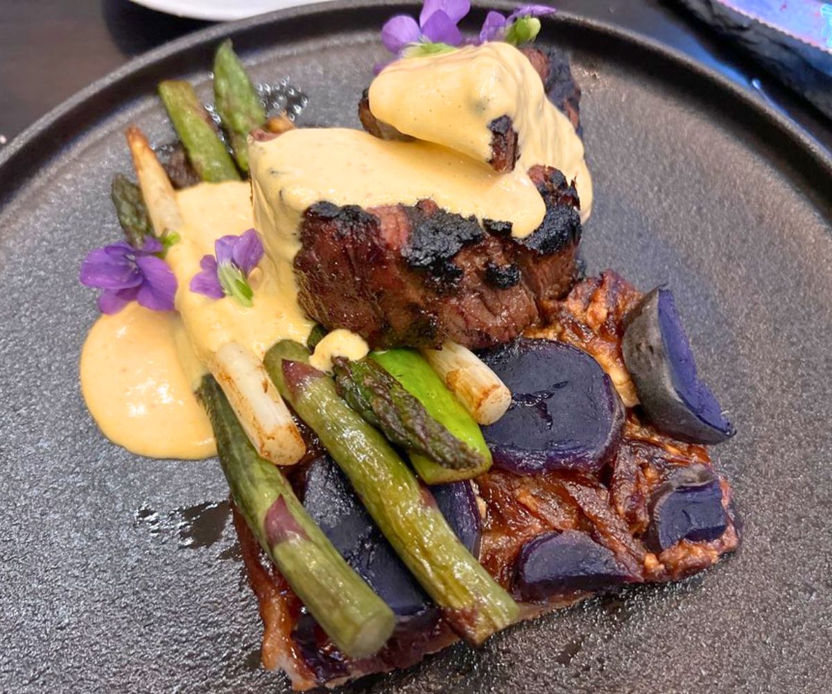 Porcini-Rubbed Filet Mignon at Wandering Vine At the Castle in Shawnee, Kansas