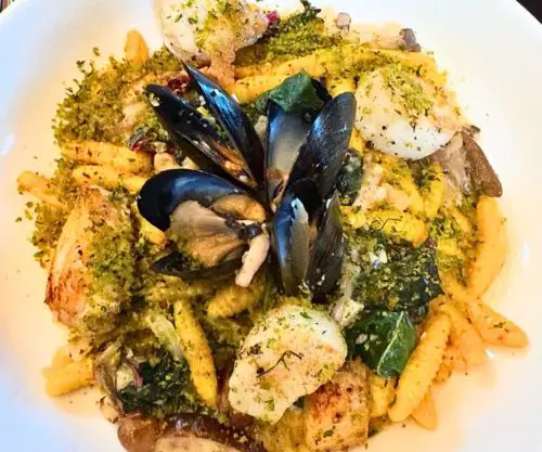 Seafood Cavatelli at Wandering Vine At the Castle in Shawnee, KS