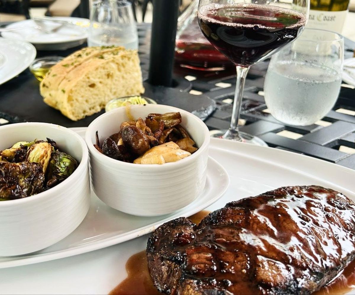 food and wine at Wandering Vine At the Castle in Shawnee, KS