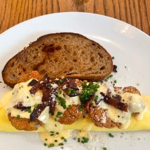 Hangtown Fry at Elvie's in Jackson, MIssissippi