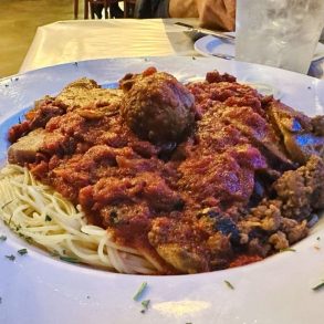 Spaghetti Works at Luigi's Italian Restaurant in Bellevue, Nebraska