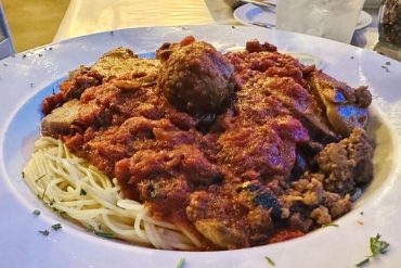 Spaghetti Works at Luigi's Italian Restaurant in Bellevue, Nebraska