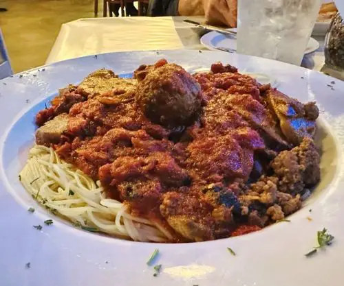 Spaghetti Works at Luigi's Italian Restaurant in Bellevue, Nebraska