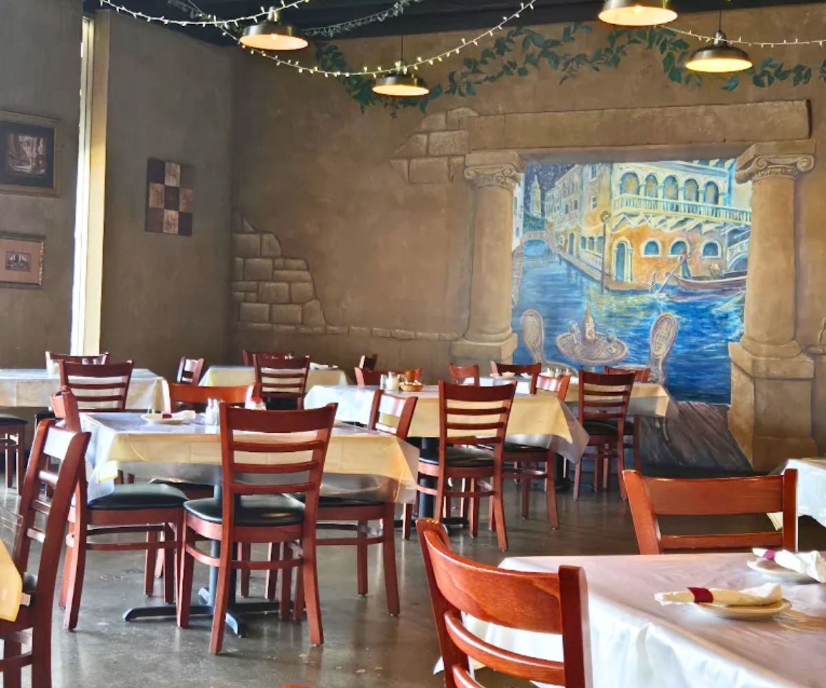 interior of Luigi's Italian Restaurant in Bellevue, NE