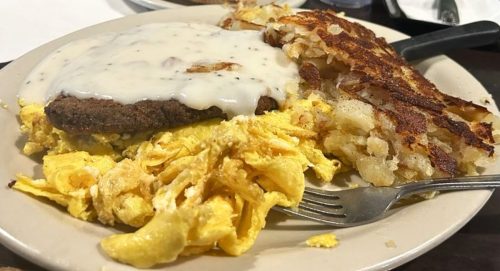 Chicken Fried Steak and Eggs at Paul's Pancake Parlor in Missoula, MT