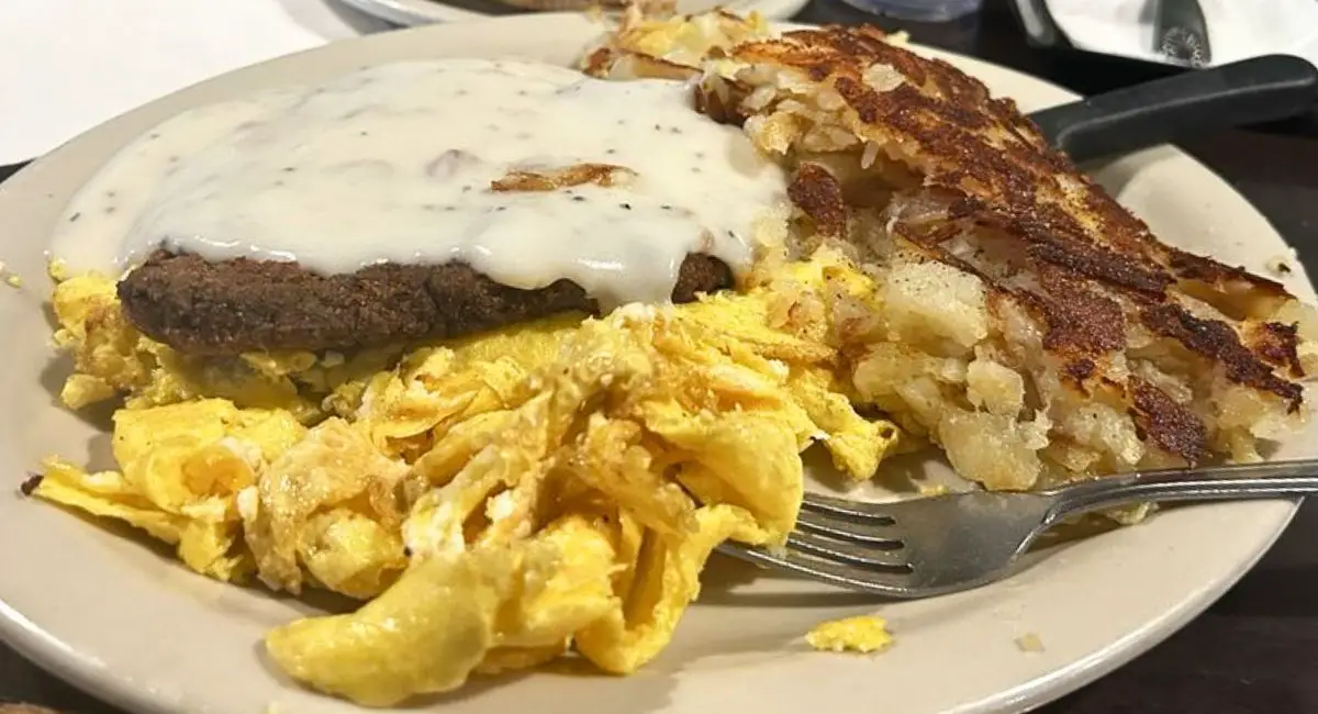 Chicken Fried Steak and Eggs at Paul's Pancake Parlor in Missoula, MT