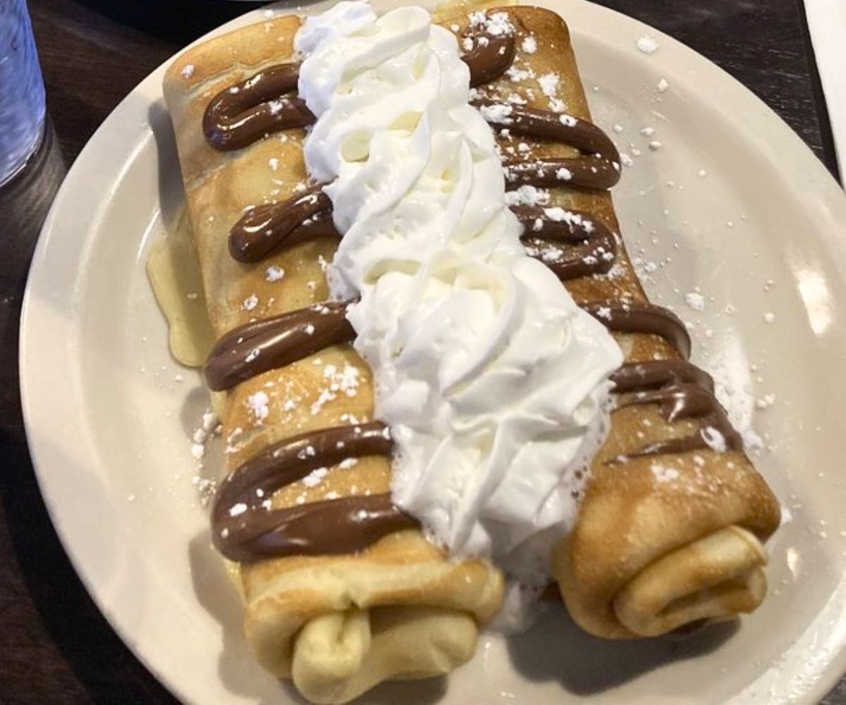 Nutella Crepes at Paul's Pancake Parlor in Missoula, Montana