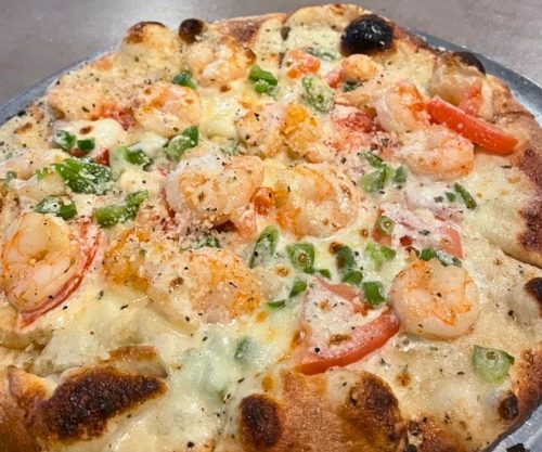 Shrimpin' Ain't Easy at Wildwood Pizza in Alexandria, Louisiana