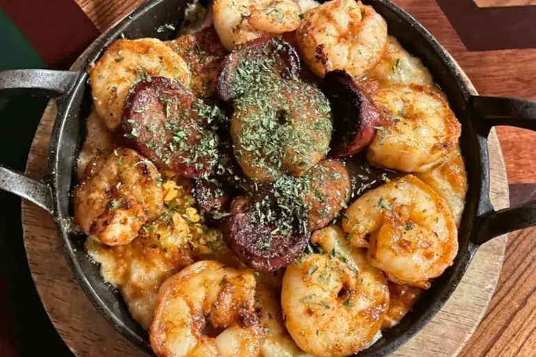 Shrimp and Grits at Lyncoya Cafe in Hendersonville, TN