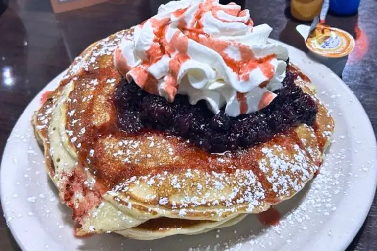 Blueberry Pancakes at Paul's Pancake Parlor in Missoula, MT