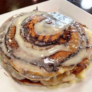 Cinnamon Roll Pancakes at Cyndia's in Totowa, NJ