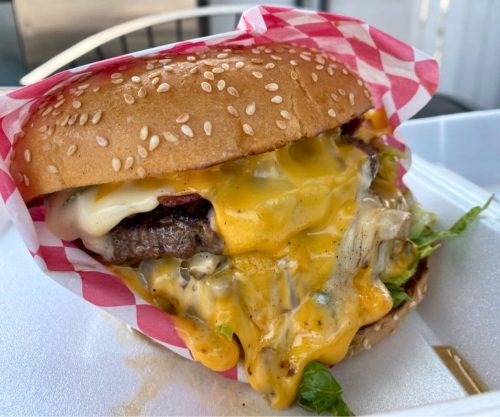 The R.L.E. Hello Burger at Tommy's Burger Stop in Anchorage, Alaska
