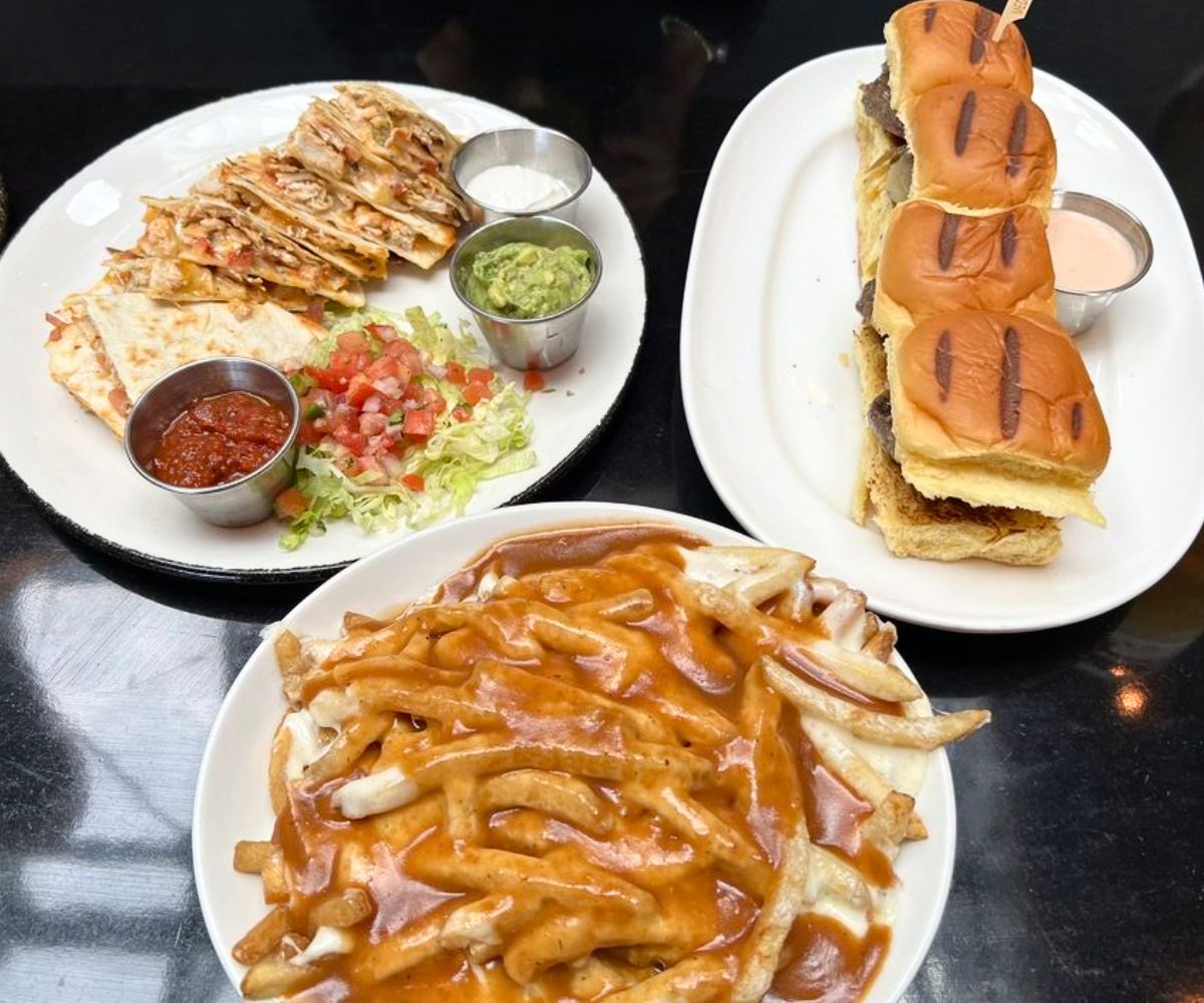 various dishes at Tops Diner from East Newark, New Jersey
