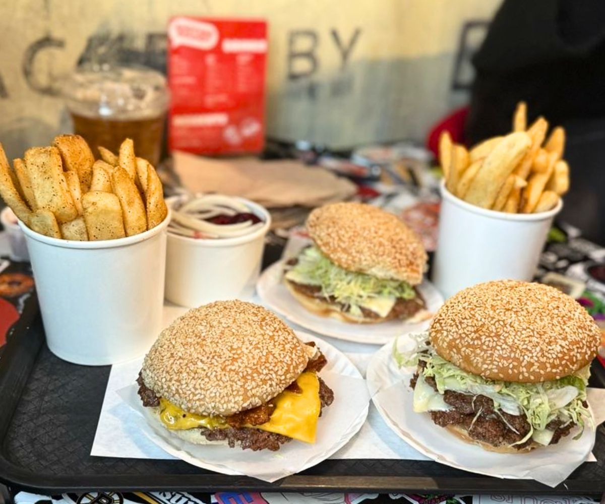 burgers at There There in Providence, Rhode Island