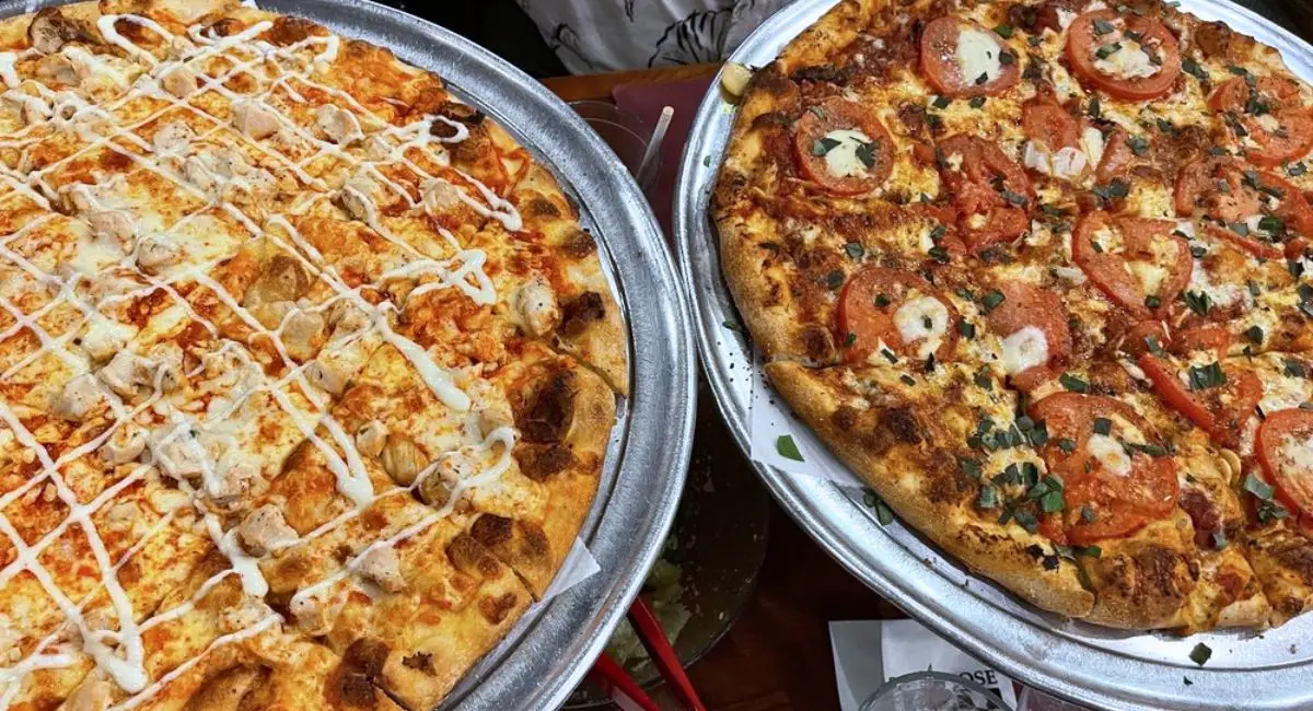 pizzas at Red Rose in Springfield, Massachusetts