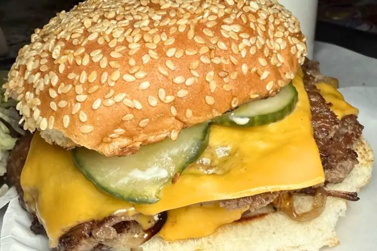 Oklahoma Burger at There There in Providence, Rhode Island