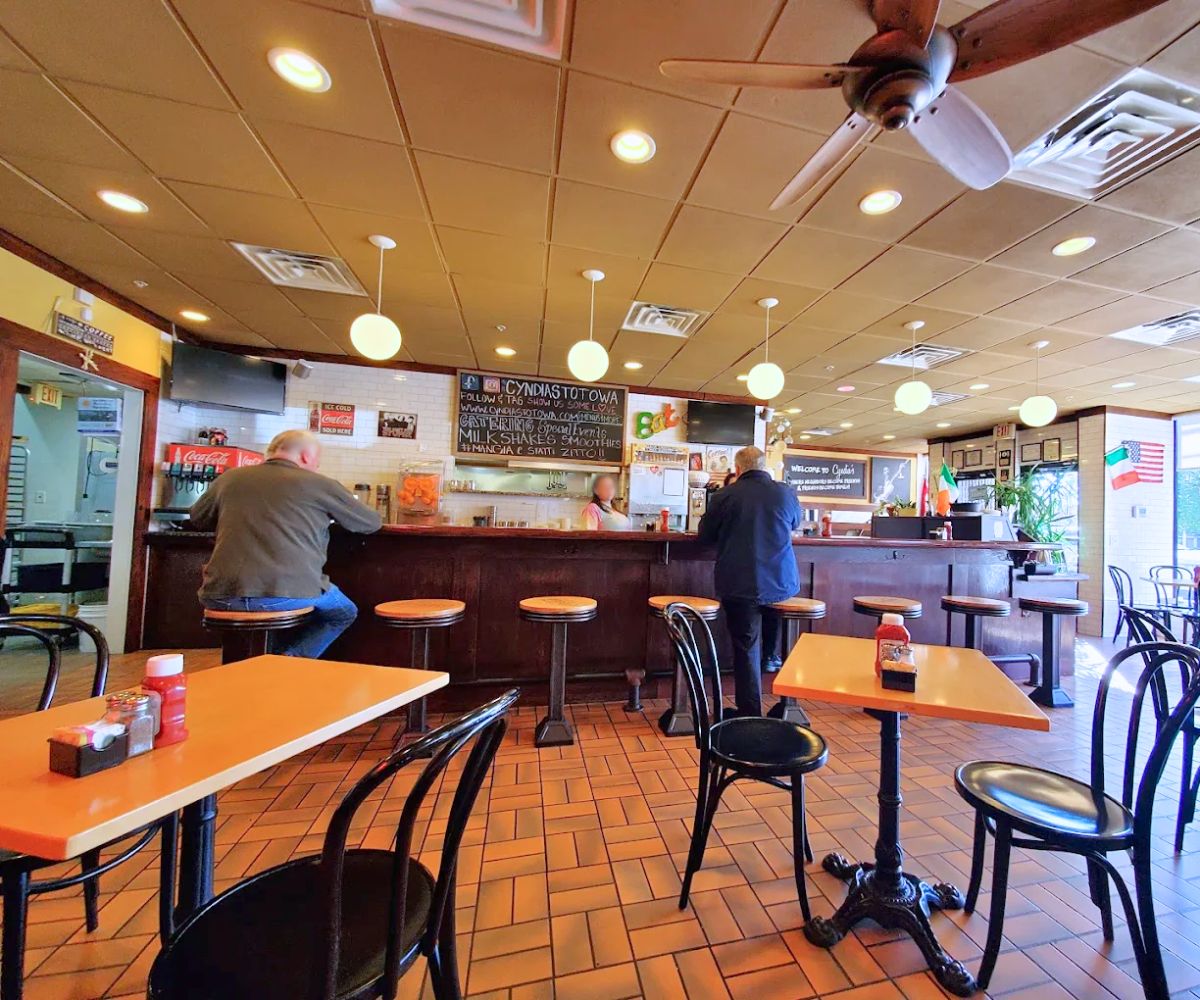 interior of Cyndia's in Totowa, New Jersey