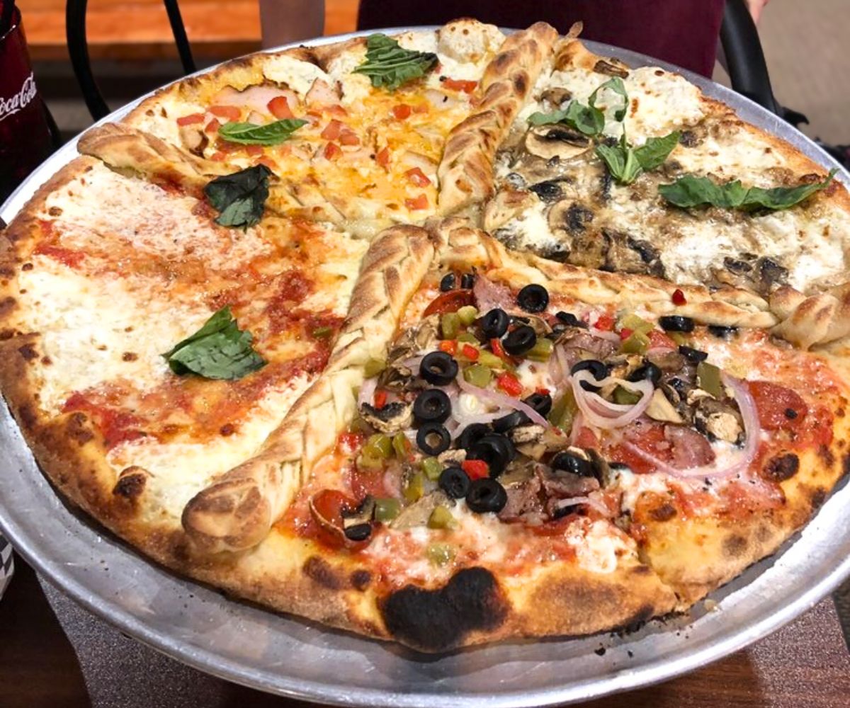 Quattro Cantone Pizza at Flat Earth Pizza in Carson City, Nevada