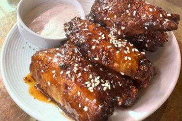 Harissa Chicken Wings at Honey Road in Burlington, Vermont