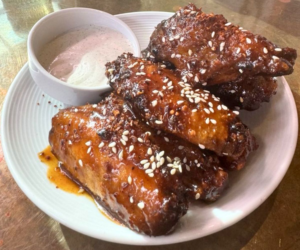 Harissa Chicken Wings at Honey Road in Burlington, Vermont