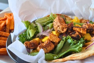 Blackened Vegan Chik'n at The Cutting Edge Cafe in Chesapeake, Virginia