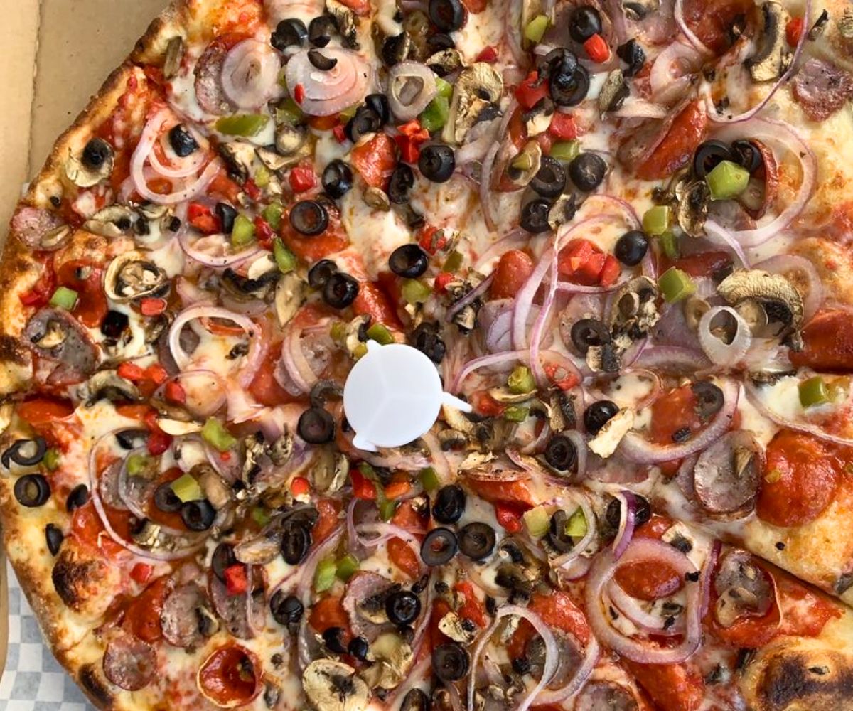 The Great Bambino Pizza at Flat Earth Pizza in Carson City, Nevada