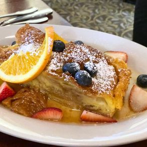 Creme Brulee French Toast at Uptown Cafe in Bloomington, Indiana