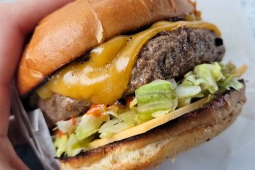 The Seoul Burger at Burger Seoul in Tacoma, Washington