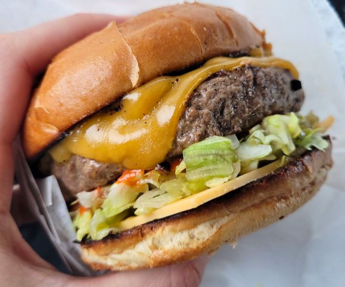 The Seoul Burger at Burger Seoul in Tacoma, Washington