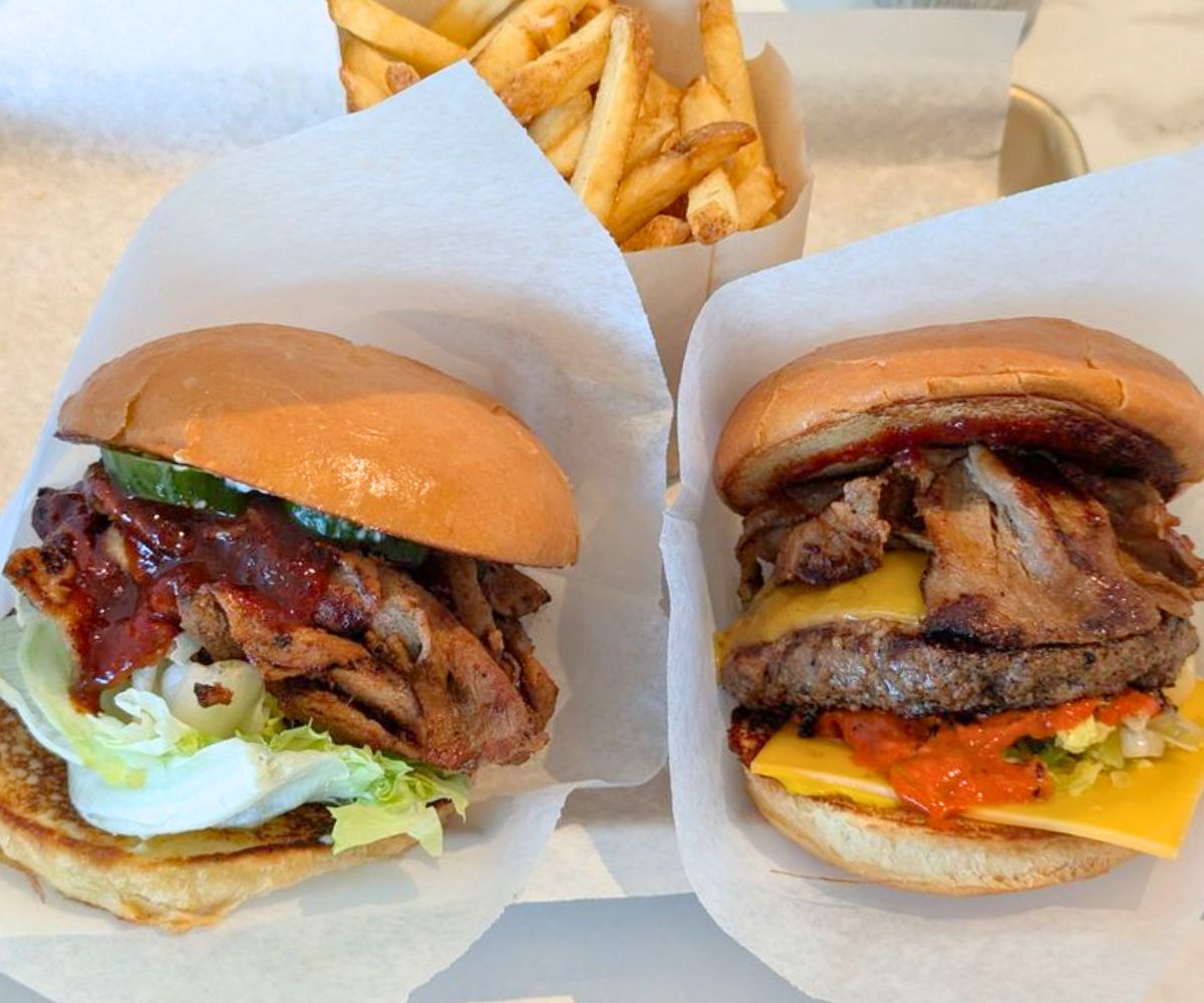 burgers at Seoul Burger in Tacoma, Washington