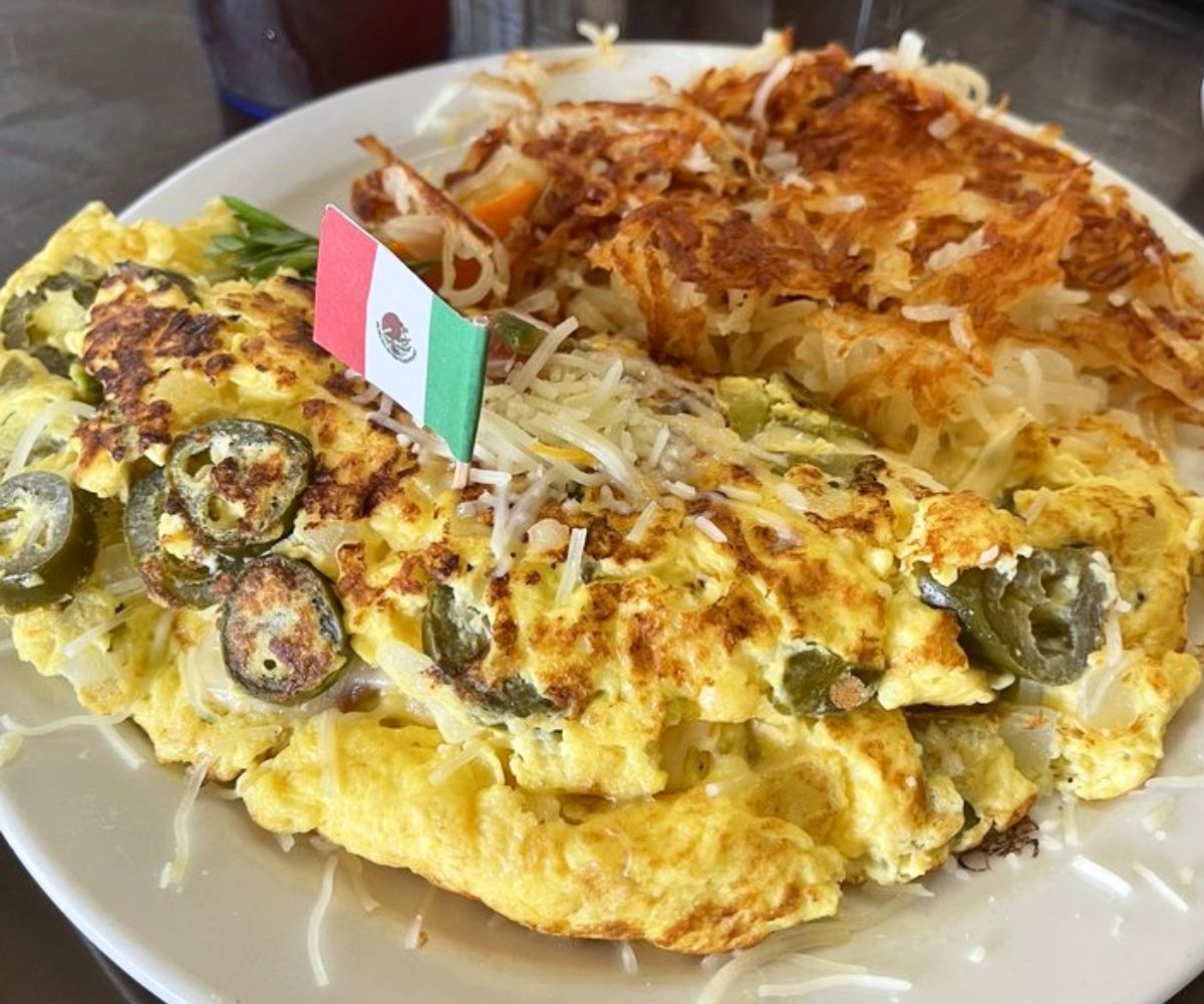 The Mexican Omelet at The Omelet House in Stockton, Calfornia