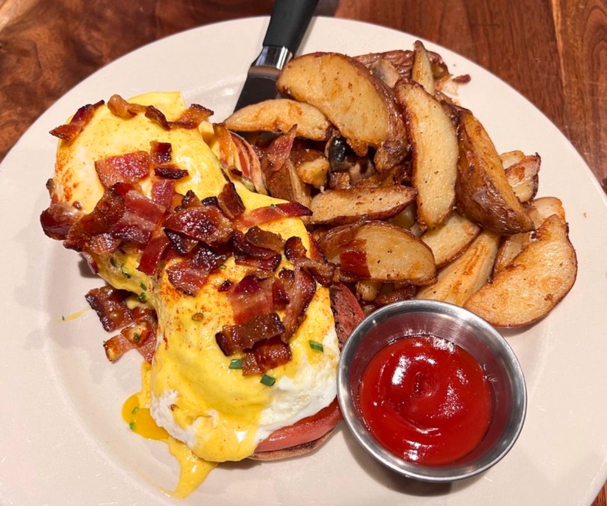 Sam's Benedict at Uptown Cafe in Bloomington, Indiana