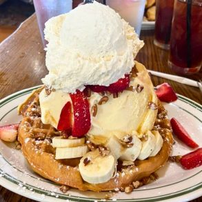 Piccadilly Waffle at Cottage Cafe in Spokane Valley, Washington