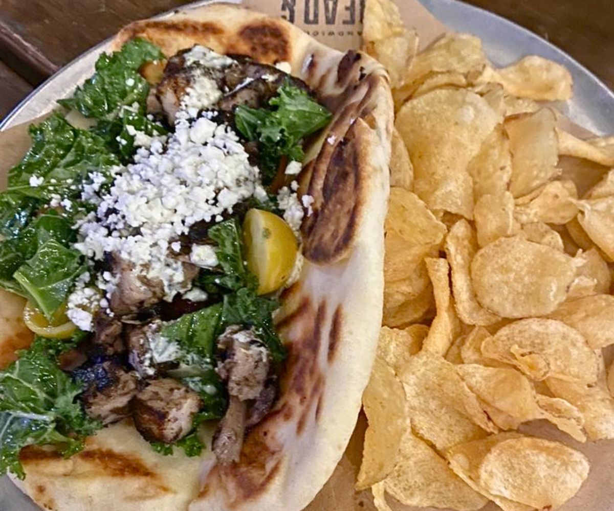 Pork Belly Gyro at Bread & Circus Sandwich Kitchen in Sioux Falls, SD