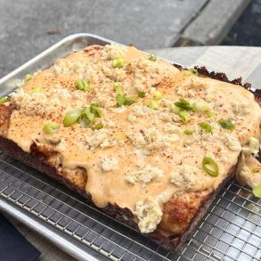 Maryland's Best Crab Pizza at White Rabbit Gastropub in Frederick, Maryland